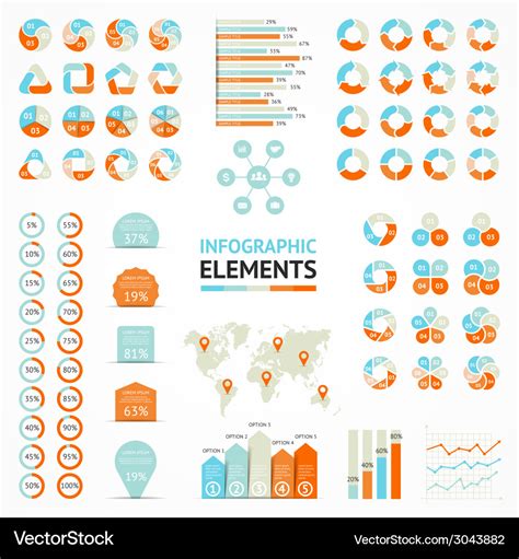 Infografische Elemente setzen Vorlagen für Diagramm