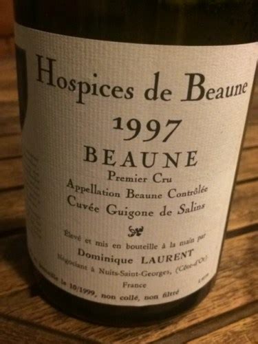 2001 Dominique Laurent Beaune Premier Cru Cuvée Guigone De Salins