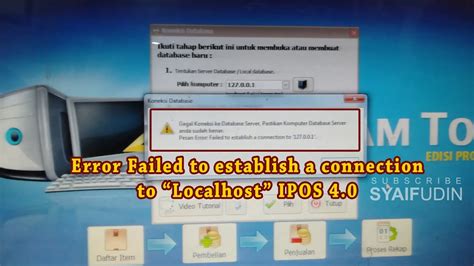 Gagal Koneksi Ke Database Server Ll Error Failed To Establish A