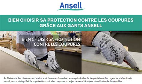 Bien choisir sa protection contre les coupures grâce aux gants Ansell