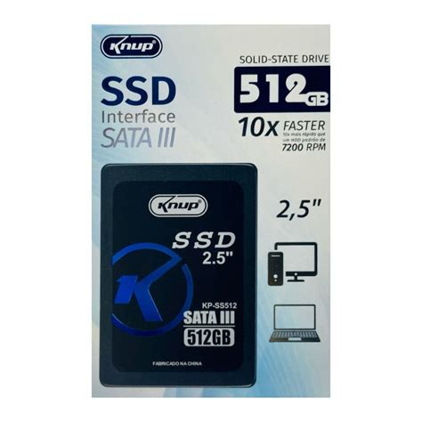 SSD Knup Interface Sata Iii 512 GB KaBuM