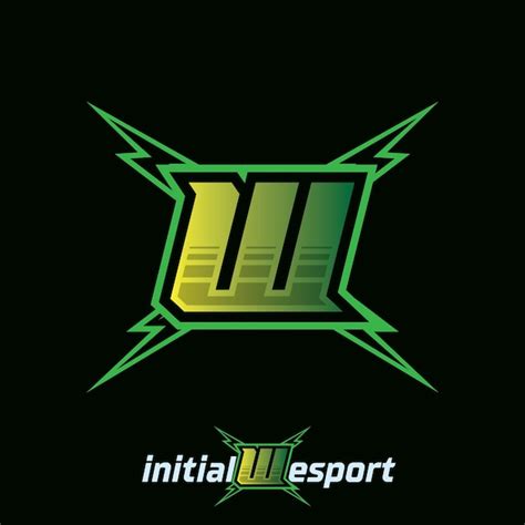 Premium Vector Initial W Letter Esport Logo Illustration Esport