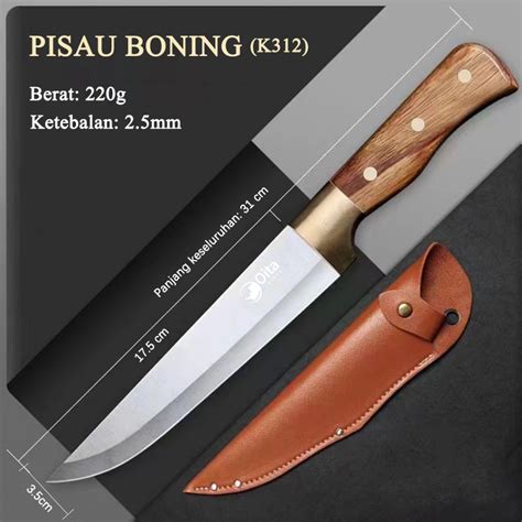 Jual Pisau Daging Super Tajam Boning Knife Japanese Potong Pemotong