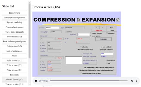 Cours En Ligne Et Simulateur De Thermodynamique Appliqu E