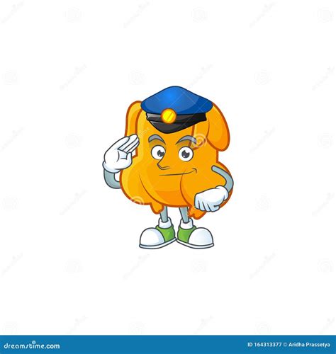 Mascot Police Law Enforcement Officer Profile Avatar Cartoon Vector