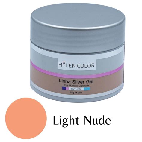 Gel para Unhas de Gel Helen Color Silver Light Nude g Arte Sedução Arte Sedução Loja