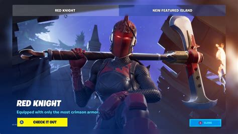 New Red Knight Skin Has Returned In Fortnite Youtube