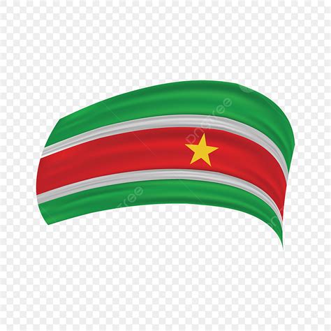 Suriname Flag Illustration Vector Wavin Waving Surinamese South