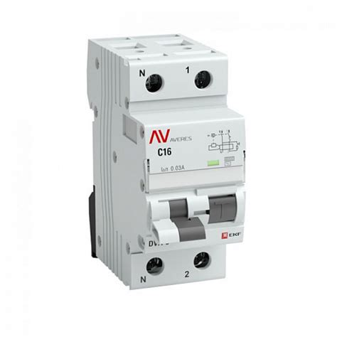 EKF Дифференциальный автомат DVA-6 1P+N 16А (C) 30мА (AC) 6кА AVERES ...