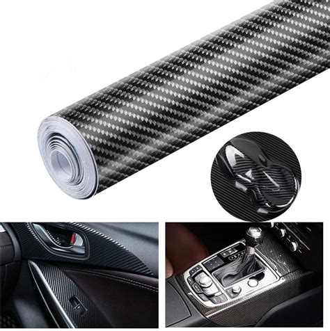 Sfesnid 6D Carbon Folie Selbstklebend Autofolie DIY Aus Carbon Vinyl