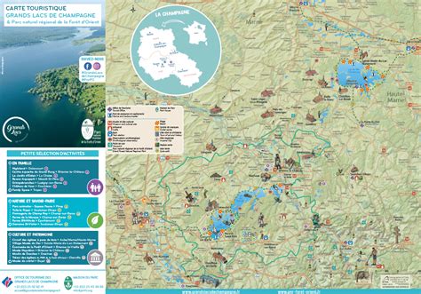 Carte Touristique Du Pnr De La For T D Orient Et Des Grands Lacs De