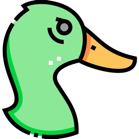 Duck Detailed Straight Lineal Color Icon