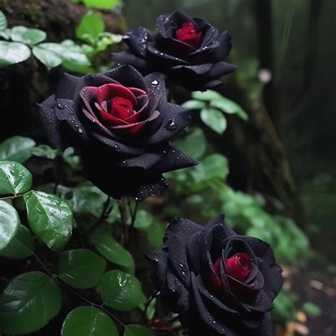 Rare Black Red Rose Flower Seeds