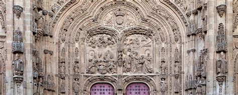 Fachada Principal De La Catedral Nueva De Salamanca ArteViajero