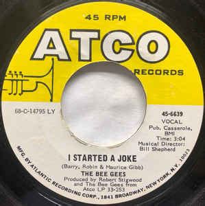 The Bee Gees* - I Started A Joke (1968, LY, Vinyl) | Discogs