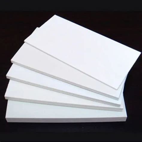 White Plain Pvc Foam Sheets Size X Feet Thickness To Mm At