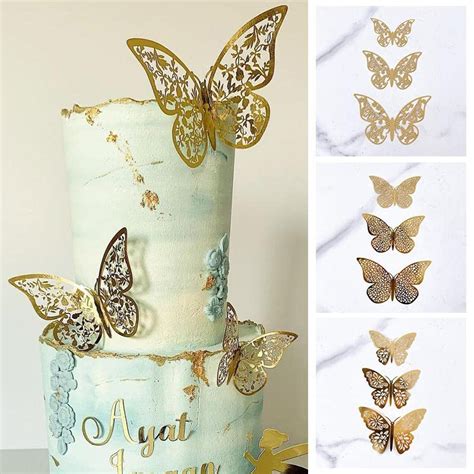 Vibrant And Colorful Butterfly Cake Decorations For A Spring Celebration