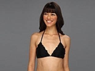 Luli Fama Luli Fama Cosita Buena Wavey Triangle Bikini Top Black