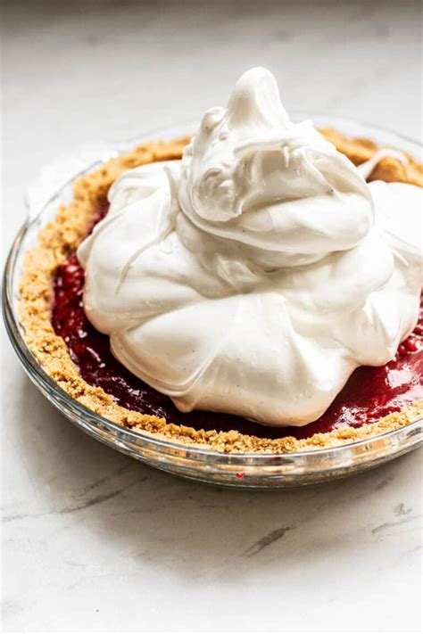 Strawberry Meringue Pie Baking With Butter