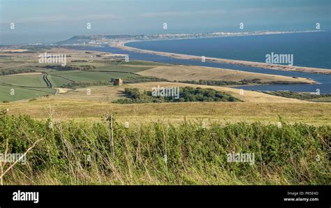 View Of Chesil Beach Stock Photo Alamy