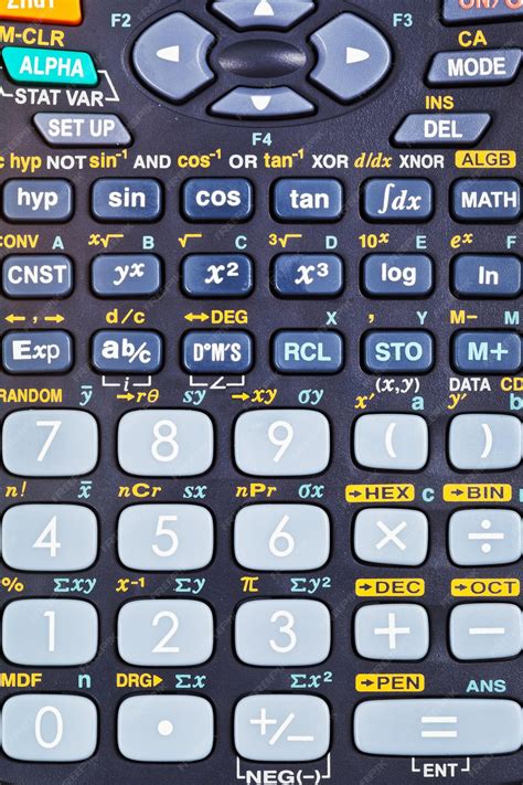 Premium Photo | Scientific calculator with many mathematical functions