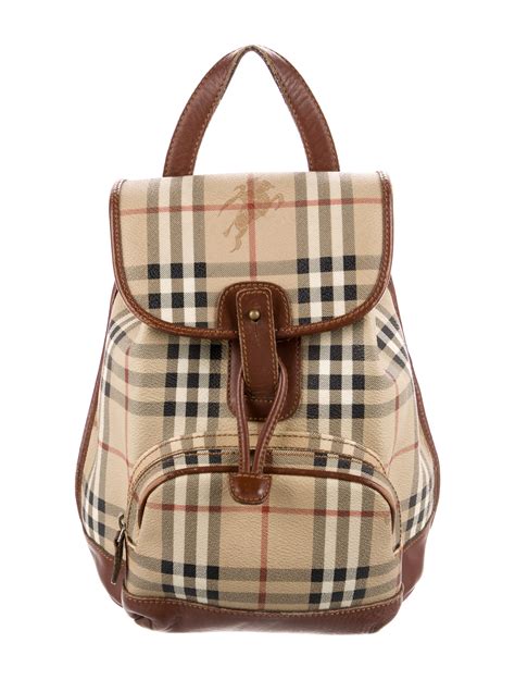 Burberry Vintage Check Backpack Neutrals Backpacks Handbags