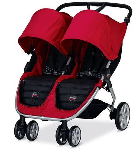 Britax B Agile Double Stroller Red