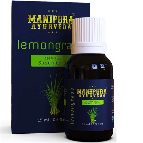 Manipura Ayurveda Pure Lemongrass Essential Oil 15ml Manipura Ayurveda