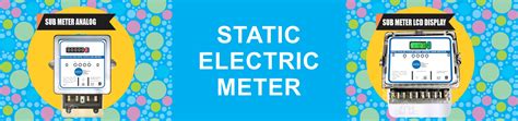 Static Electric Meter: Single Phase Electric Meter LCD Display & Analog ...