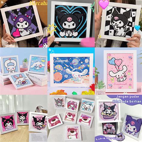 Jual Ready Diy Full Drill Set Cinnamoroll Kuromi Diamond Painting