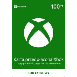 Elektroniczna Karta Podarunkowa Xbox Live 100 PLN