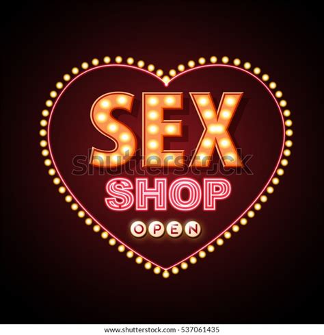 Sex Shop Neon Sign Stock Vector Royalty Free Shutterstock