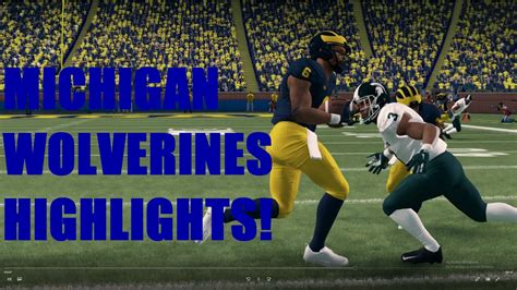 College Football Revamped NCAA 14 PC 1440P Michigan Highlights Gameplay