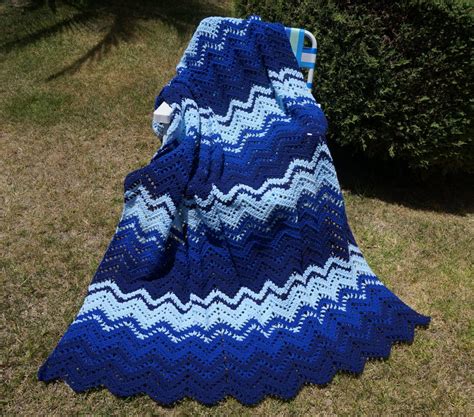 Crochet Afghan Crochet Ripple Afghancrochet Blanket Garden - Etsy