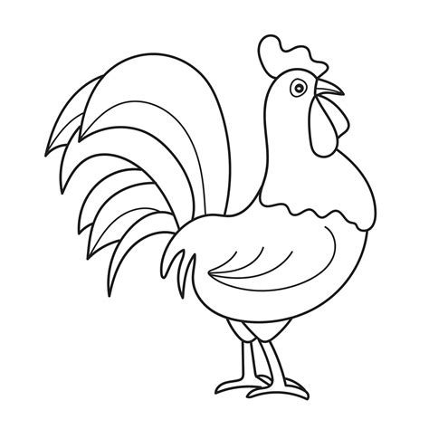 Cartoon rooster icon 4398029 Vector Art at Vecteezy