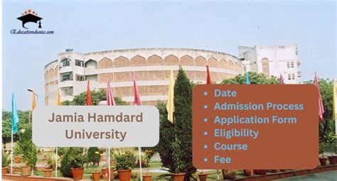 Jamia Hamdard University Admission 2025 26 Last Date Form