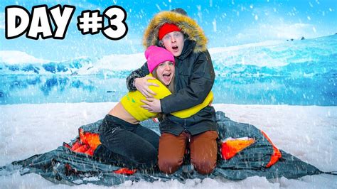 Surviving Overnight In The Snow Challenge Youtube