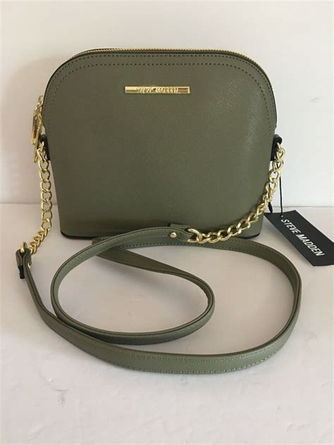 Steve Madden Bmaggie Olive Green Crossbody Handbag Green Handbag