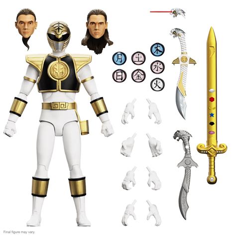 Power Rangers Ultimates Mighty Morphin White Ranger 7-Inch Action Figure