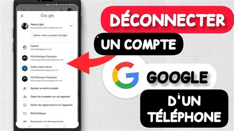 Comment D Connecter Un Compte Google D Un Appareil Bleu Paon