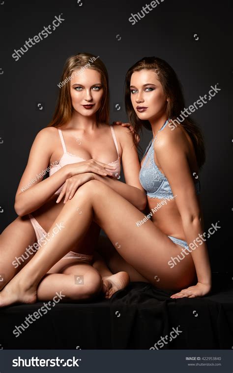 Two Attractive Women Wearing Beautiful Lingerie Stock Photo 422953840 Shutterstock