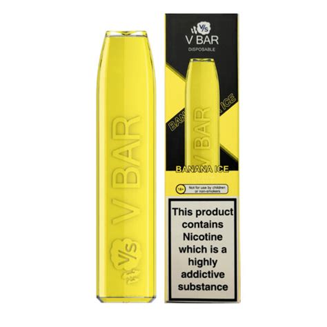 V Bar Banana Ice Disposable Vape Geek Vape Vapestreams Wholesale