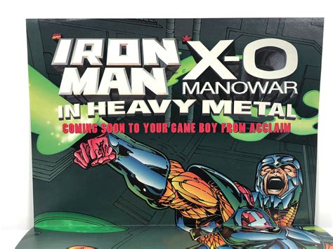 Iron Man X O Manowar In Heavy Metal Game Boy Poster Nintendo Power