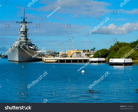 Battleship Missouri Memorial Pearl Harbor Honolulu Stock Photo Edit