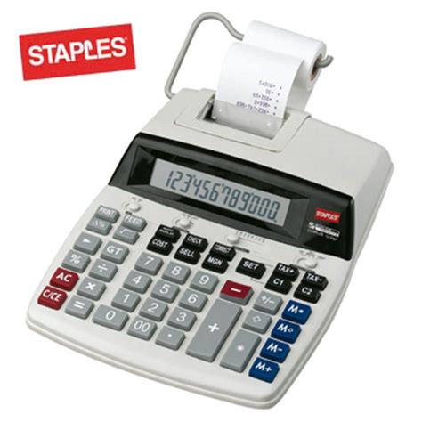 Staples Calculadora Impress O D Plus Visor Lcd D Gitos Branco