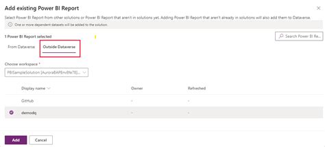 Power Bi 보고서 및 데이터 세트 구성 요소 만들기프리뷰 Power Apps Microsoft Learn