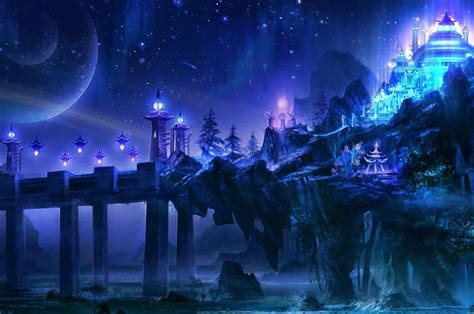 Fantasy Castle Purple Abstract Fantasy Castle Fantasy Landscape