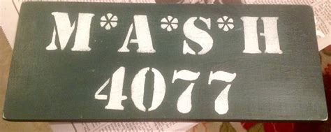 Mash 4077 Sign Hand Painted Etsy