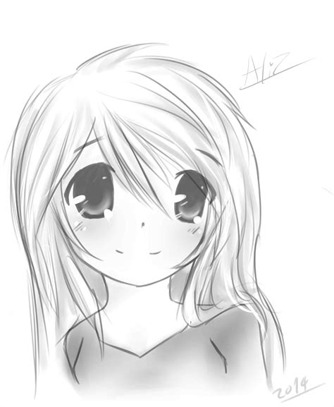 Anime Drawing Easy Girl At Getdrawings Free Download