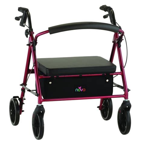 Journey Rolling Walker Red Relieve Medical Supply